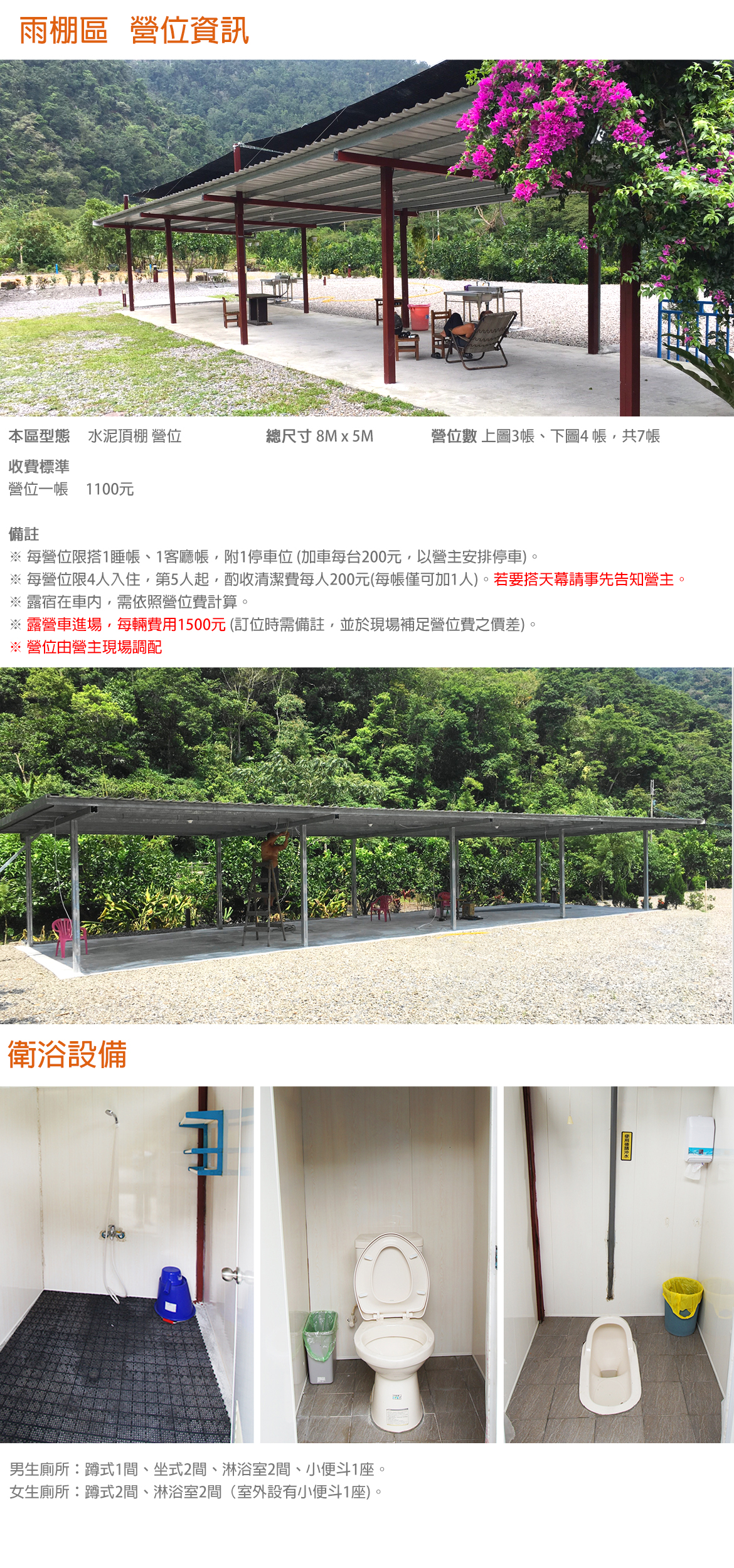 雨棚區