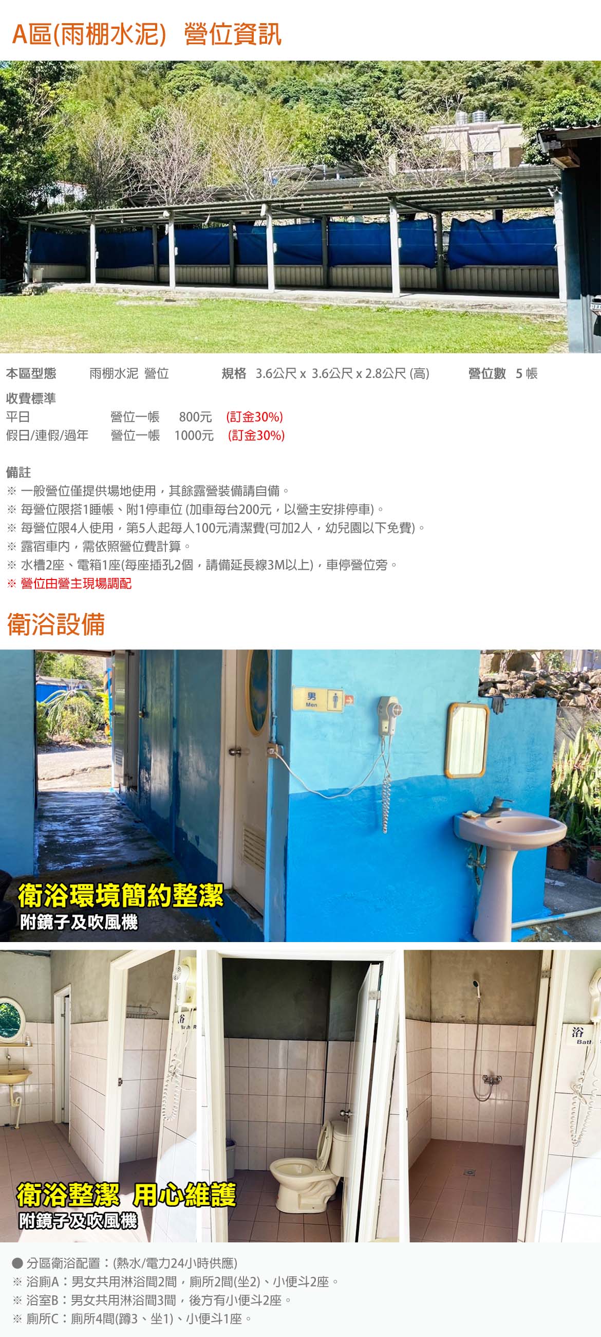A區(雨棚水泥)