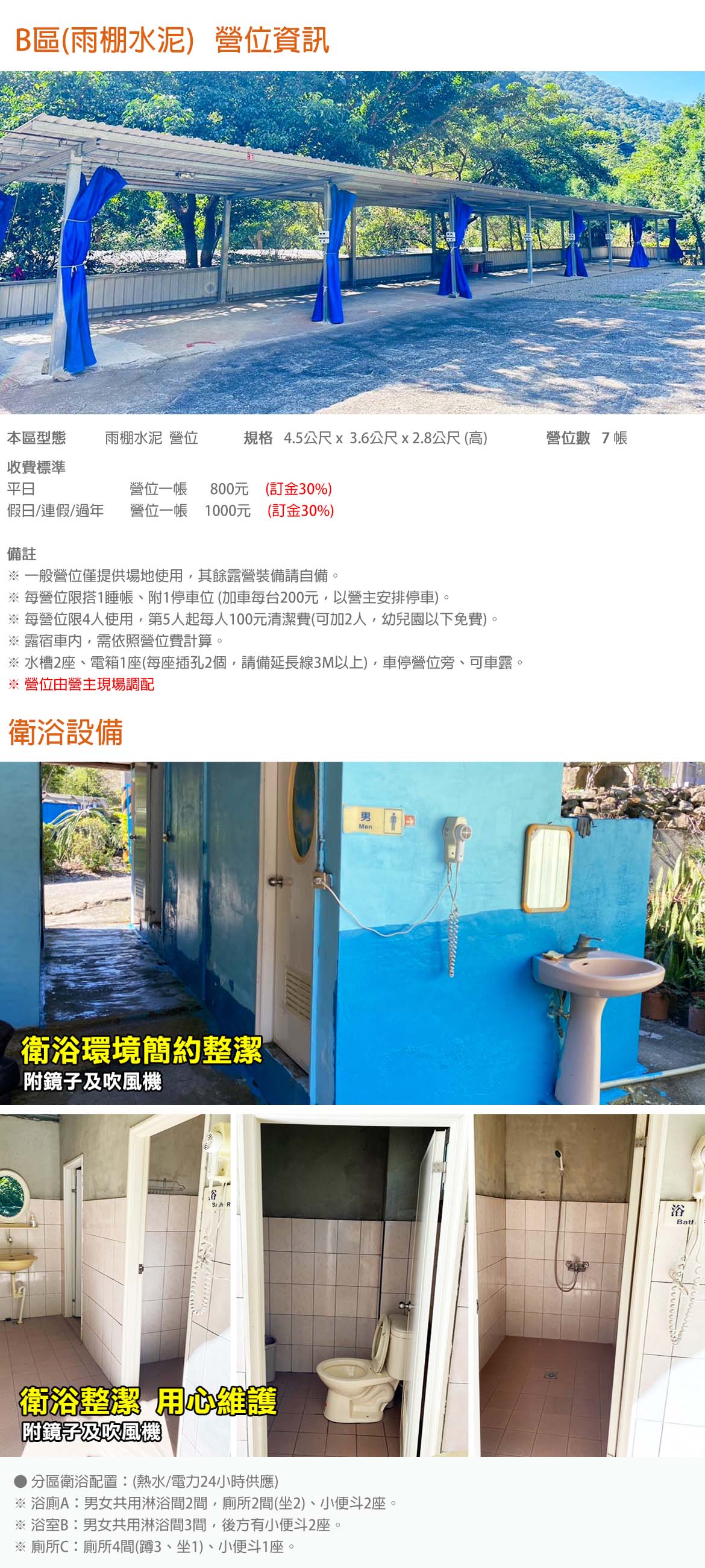 B區(雨棚水泥)