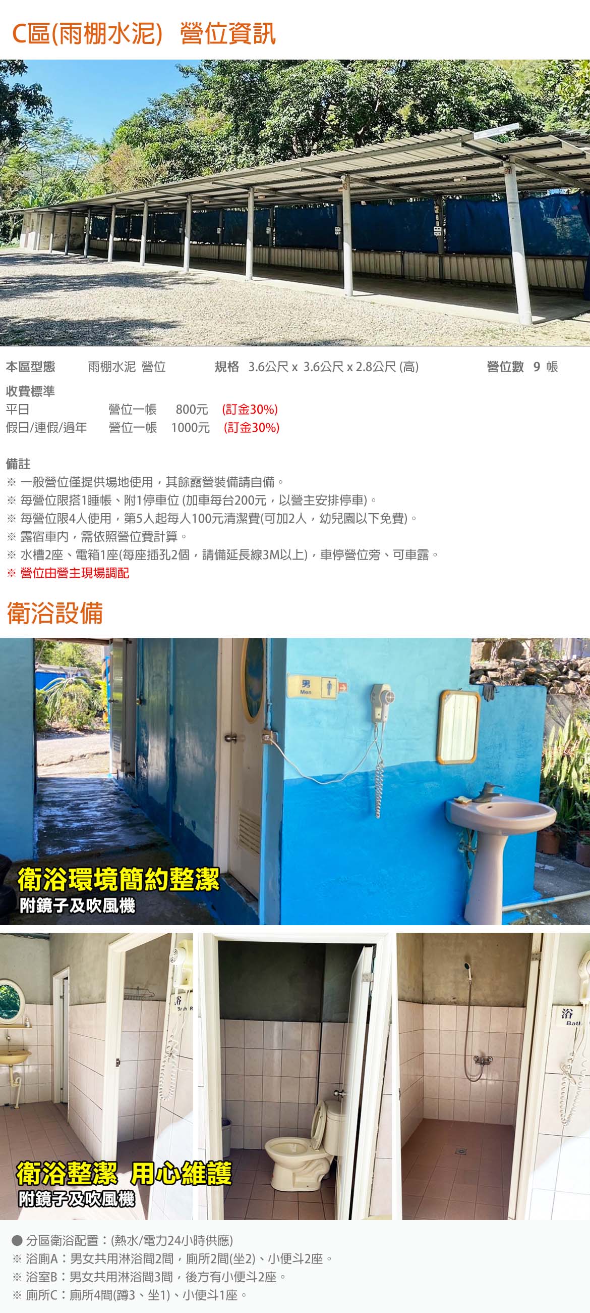 C區(雨棚水泥)