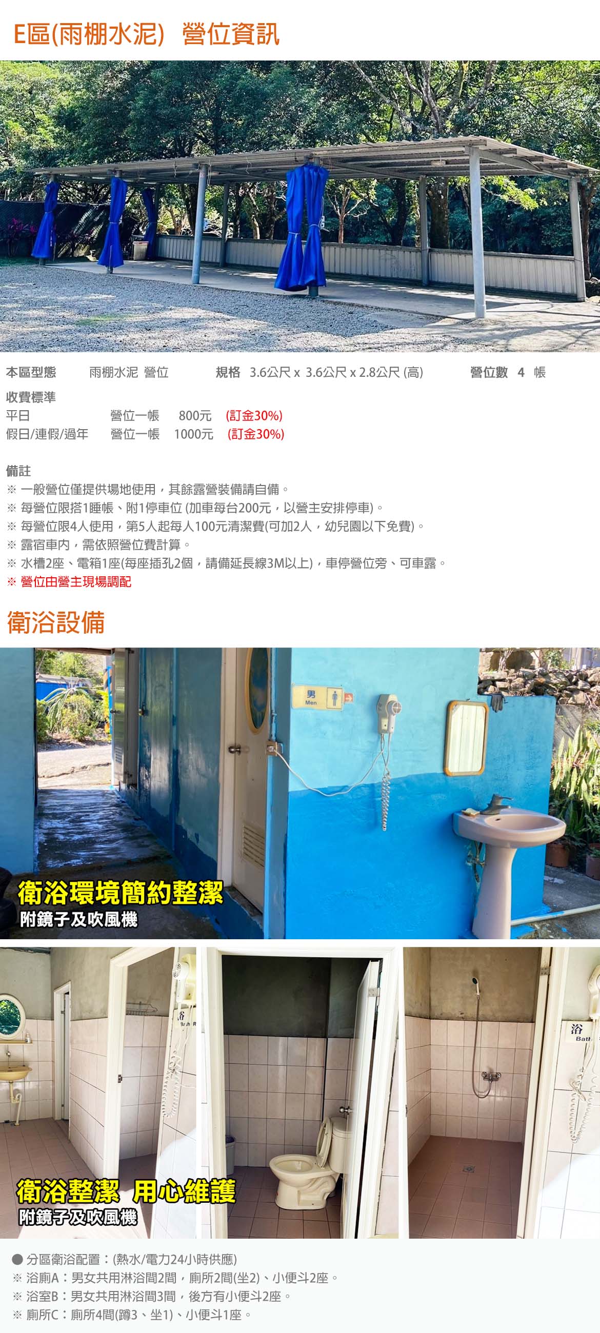 E區(雨棚水泥)