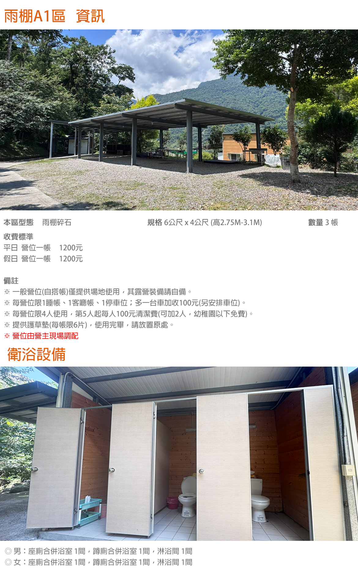 雨棚A1區